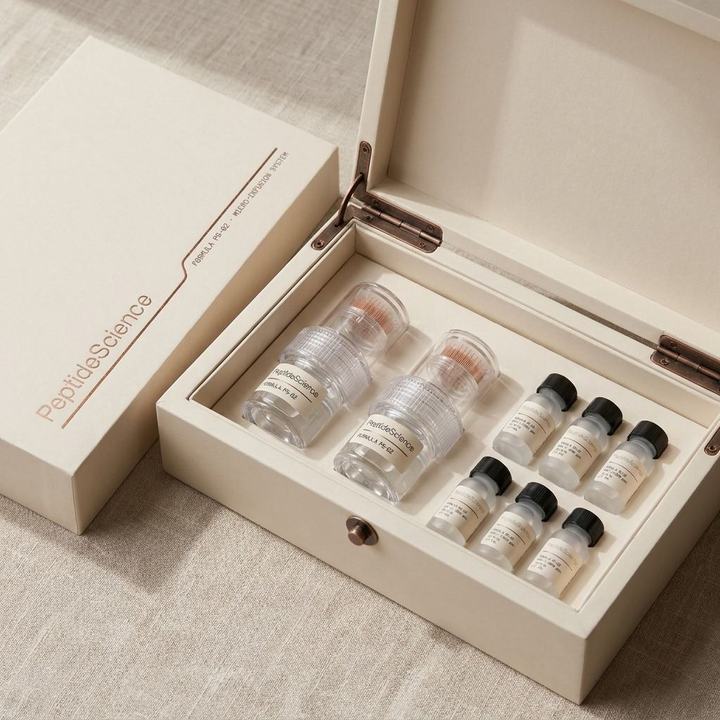 PeptideScience Starter Kit — 2 stamp applicators + 6 refill ampoules