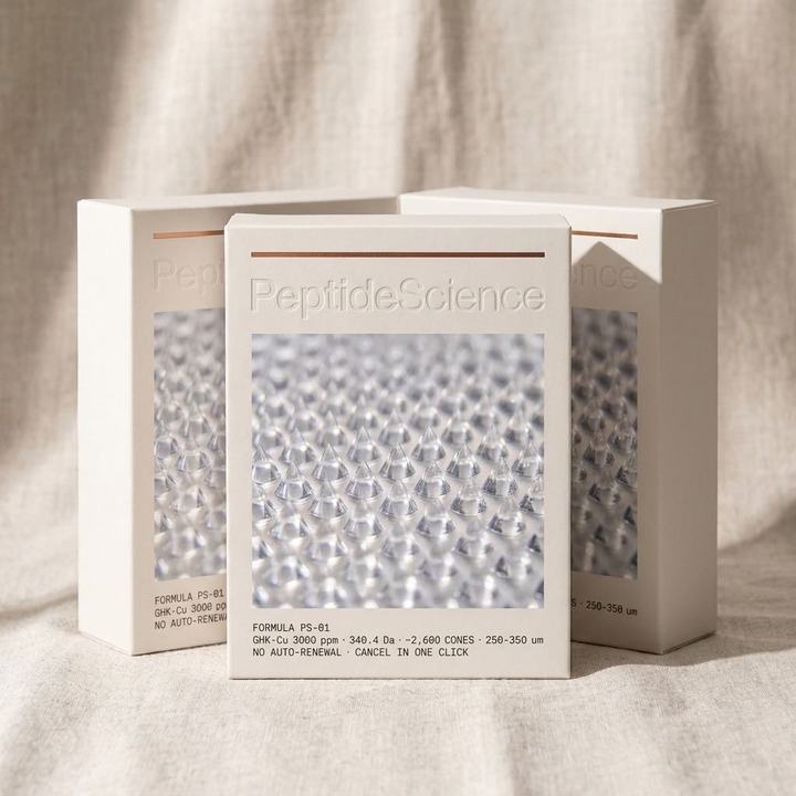 PeptideScience — three boxes, the full collagen-rebuilding window